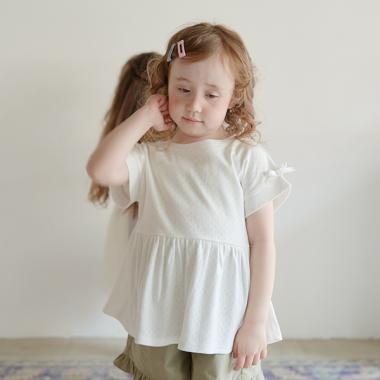 【ふんわりフラワーメッシュ】Love Ribbonsデザイントップス