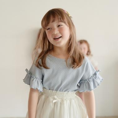 【ふんわりフラワーメッシュ】Love Ribbonsデザイントップス