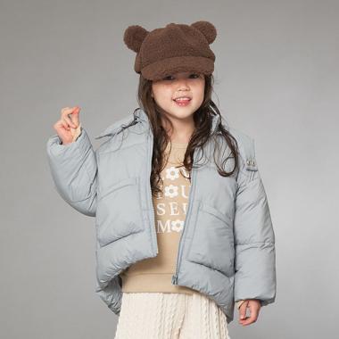 【万能アウター】フード取り外せるふっくらパフジャケット