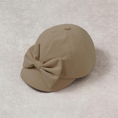 コーデュロイリボンキャップ