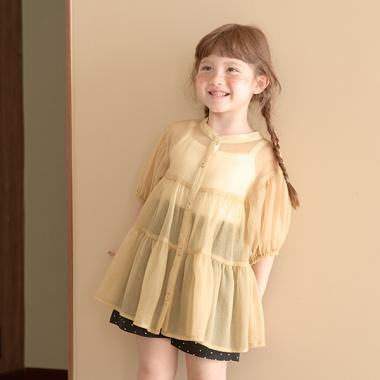 前後2wayシアーティアードチュニック