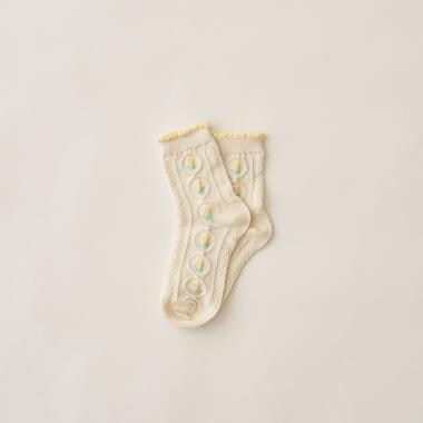 チューリップジャガードソックス