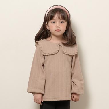 【やみつきになる着心地】フリル衿付きトップス