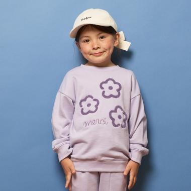 【表コットン毛玉バイバイ】サガラライン刺しゅうスウェット