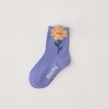 ぷくっとフラワーソックス