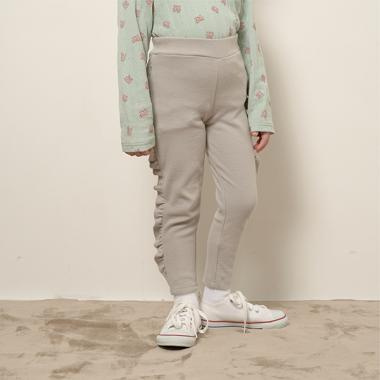 【エニウェアシリーズ】サイドフリル9分丈スリムパンツ