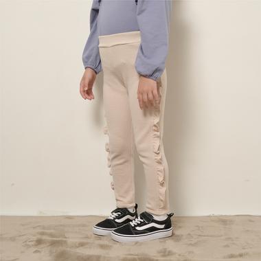 【エニウェアシリーズ】サイドフリル9分丈スリムパンツ