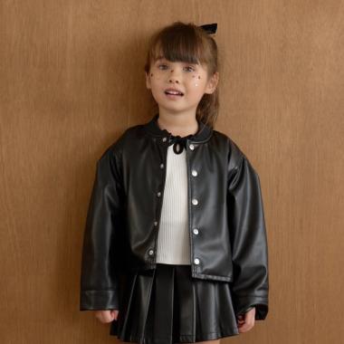 【やわらか合皮】ブルゾン