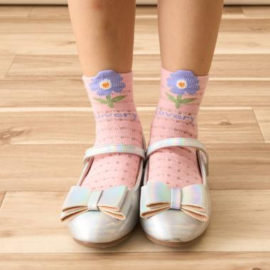 チェックシアーフラワーアソートソックス