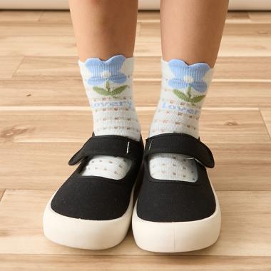 チェックシアーフラワーアソートソックス