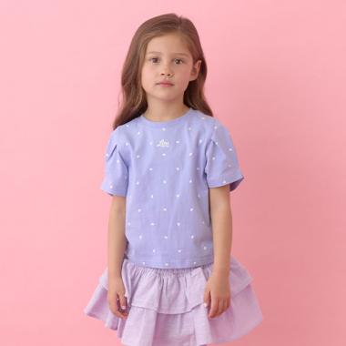 【ソフトコットン】アソート総柄タックスリーブTシャツ