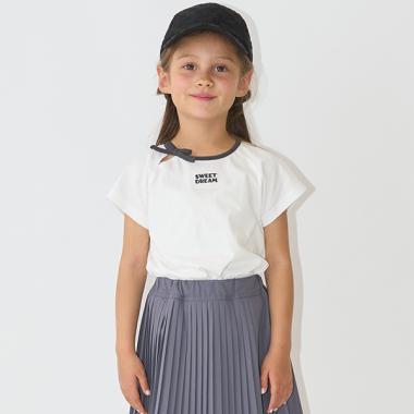 【ソフトコットン】バイカラーミニミニTシャツ