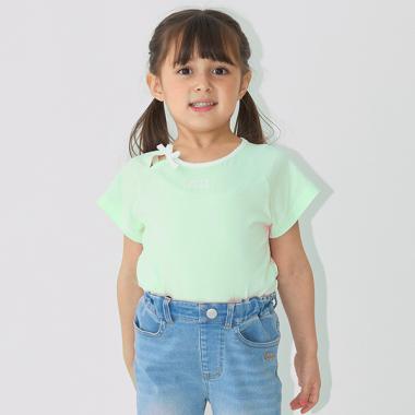 【ソフトコットン】バイカラーミニミニTシャツ