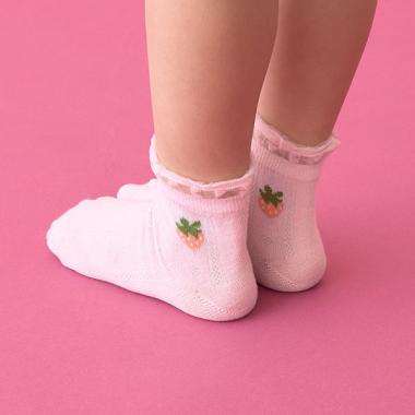 いちごふりふりソックス