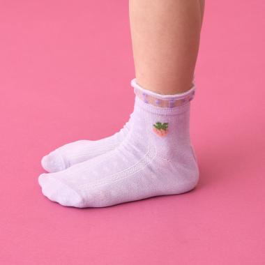 いちごふりふりソックス