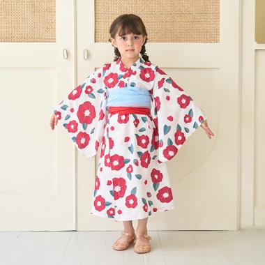 【浴衣】すぽっと着やすい♪ 柄アソート・ワンピースタイプ(帯2枚セット)