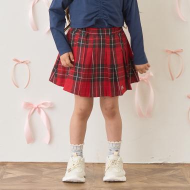 アソートチェック・ランダムプリーツスカート(インパン付き)