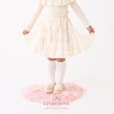 【Lycee mine バレエシリーズ】たっぷりチュチュチュールスカート(インパン付き)