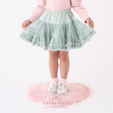 【Lycee mine バレエシリーズ】たっぷりチュチュチュールスカート(インパン付き)