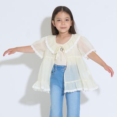 シアーギャザートップス