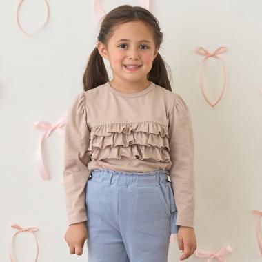 【どちらが前でもOK】【ソフトコットン】AラインTシャツ