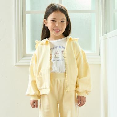 【セットアップ可】【毛玉バイバイ裏毛】リボンラインフルジップパーカ