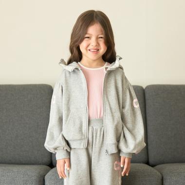 【セットアップ可】【毛玉バイバイ裏毛】リボンラインフルジップパーカ