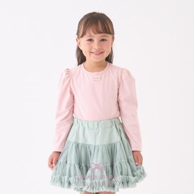 【Lycee mine バレエシリーズ】パワーショルダーリボン付きトップス