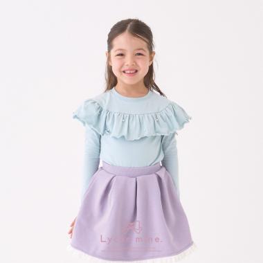 【Lycee mine バレエシリーズ】ラウンドフリルパール付きトップス