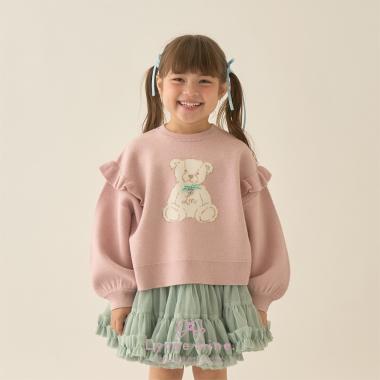 【Lycee mine バレエシリーズ】【マシュマロみたいな着心地】【マシンウォッシャブル】ベアジャガードセーター