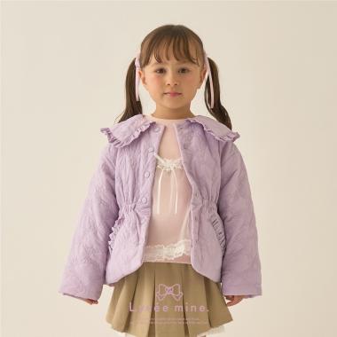 【Lycee mine バレエシリーズ】ミドル丈リボンキルティングジャケット