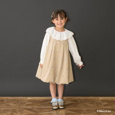 【Miffy】刺しゅう総柄バルーンワンピース