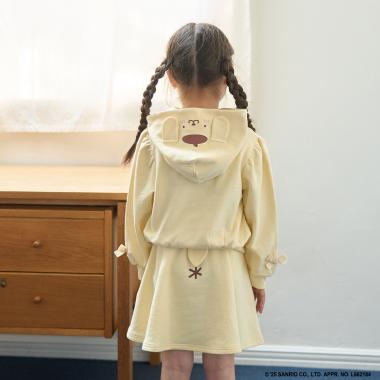 【サンリオキャラクターズ】【毛玉バイバイ裏毛】変身パーカ&フレアスカートセット