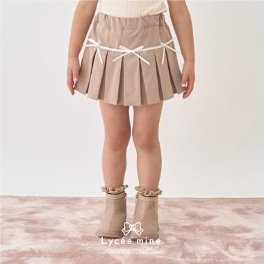 【Lycee mine バレエシリーズ】ボックスプリーツスカート(インパン付き)