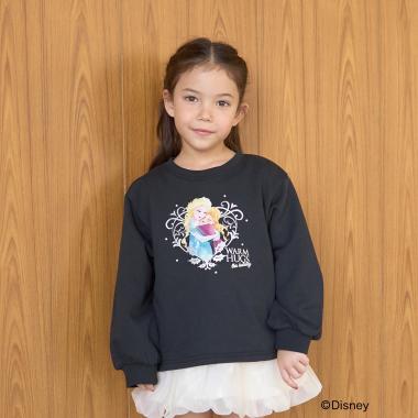 【Frozen】【毛玉バイバイ裏起毛】キラキララメ＆転写アソートプリントスウェット