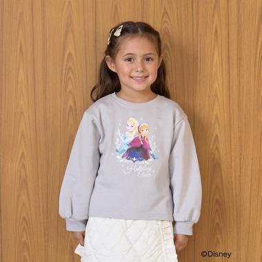 【Frozen】【毛玉バイバイ裏起毛】キラキララメ＆転写アソートプリントスウェット