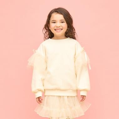 【速乾裏毛】ふんわりチュールスウェット