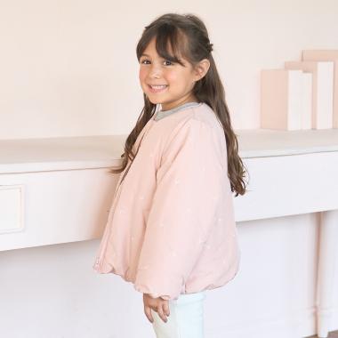 アソート総刺しゅうノーカラーブルゾン