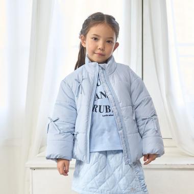 リボン付きパフジャケット