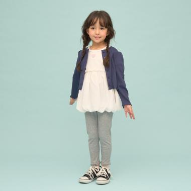 裾レースフリル9分丈レギンス