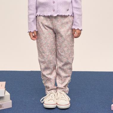 【ともパン】【防汚・速乾】リボンリボンストレートパンツ