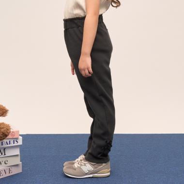 【ともパン】【防汚・速乾】リボンリボンストレートパンツ