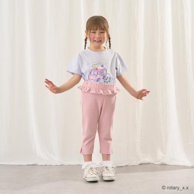 【ともパン】サイドスリット7分丈カプリパンツ