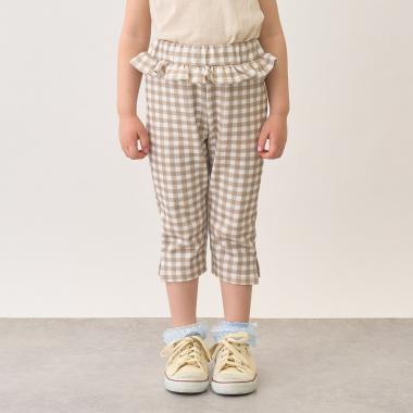 【ともパン】サイドスリット7分丈カプリパンツ