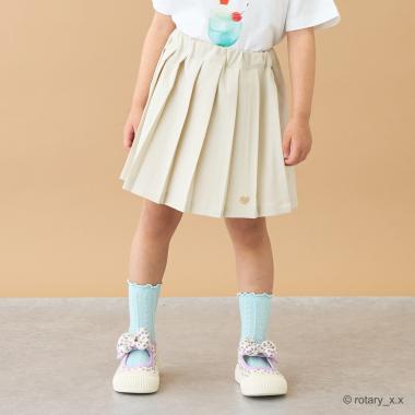 ラッププリーツ付きスカート(パンツ付き)