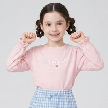 【綿100％】 【速乾・UV・型崩れしない】【ムテキT】ロゴ刺しゅうシャーリングスリーブトップス