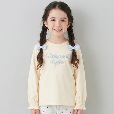 【綿100％】 【速乾・UV・型崩れしない】【ムテキT】ロゴ刺しゅうシャーリングスリーブトップス