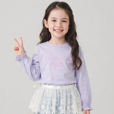 【綿100％】 【速乾・UV・型崩れしない】【ムテキT】ロゴ刺しゅうシャーリングスリーブトップス