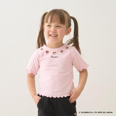 【サンリオキャラクターズ】【速乾・UV・型崩れしない】チェリークロミハートTシャツ