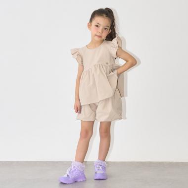 【セットアップ】なみなみペプラムブラウス・バルーンパンツセット